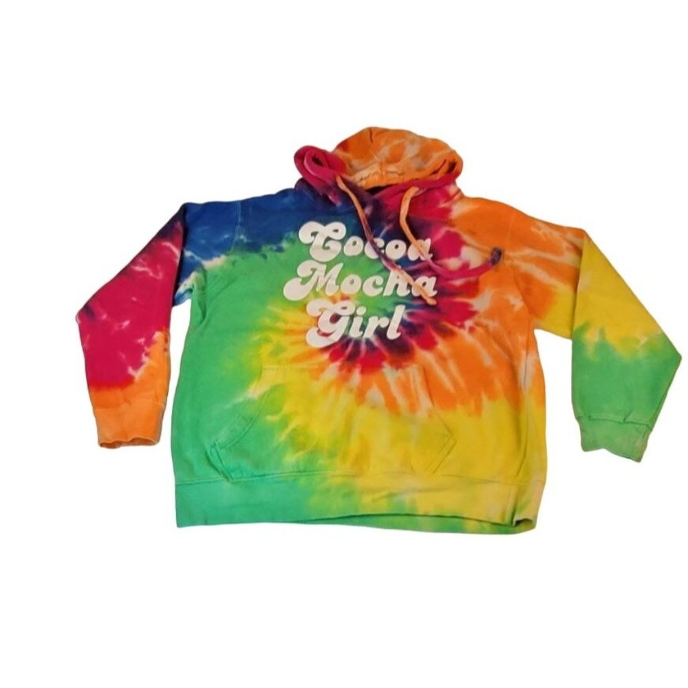 Zuni Cocoa Mocha Girl Tye Dye Hoodie Size M